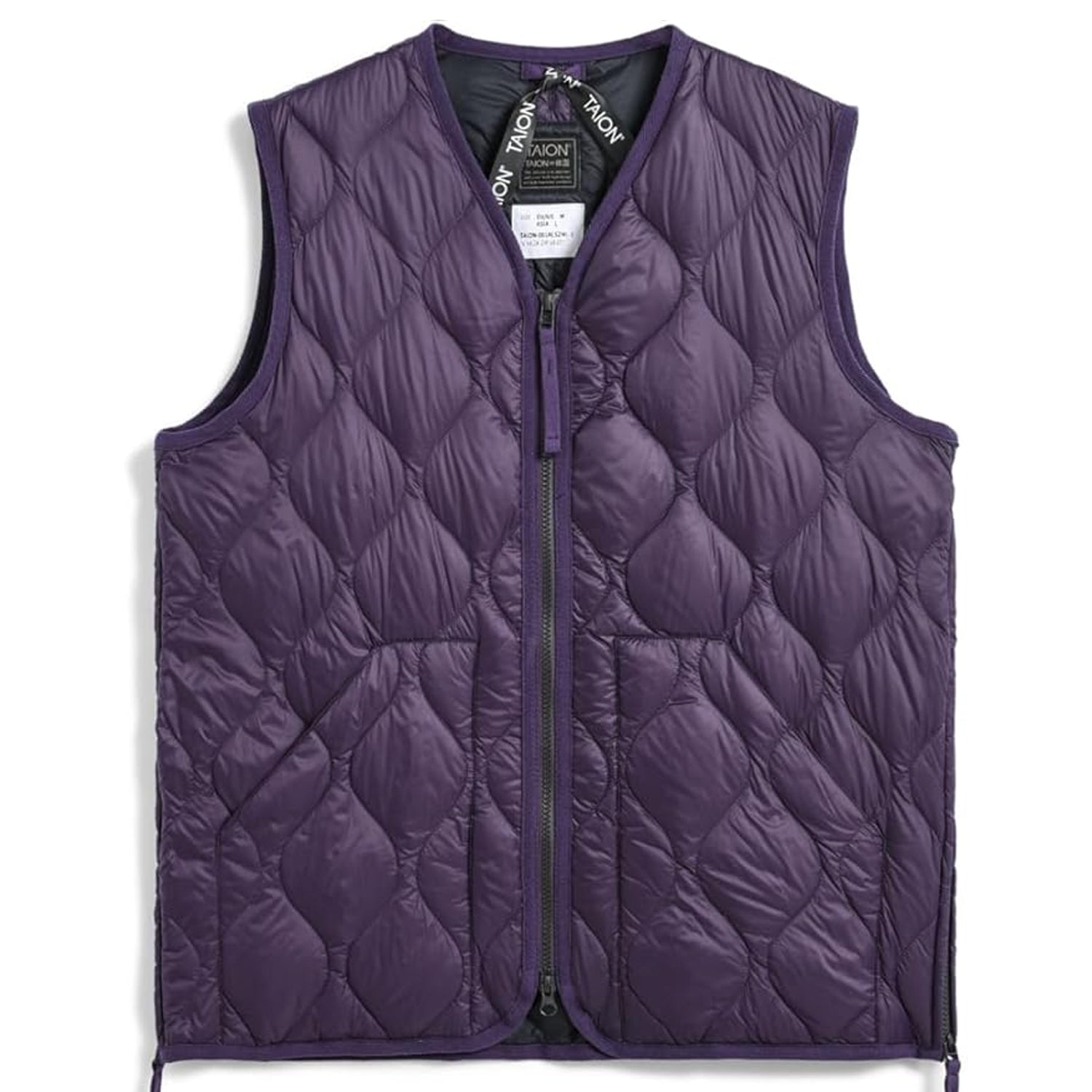 Military V-Neck W-Zip Down Vest (Soft Shell)