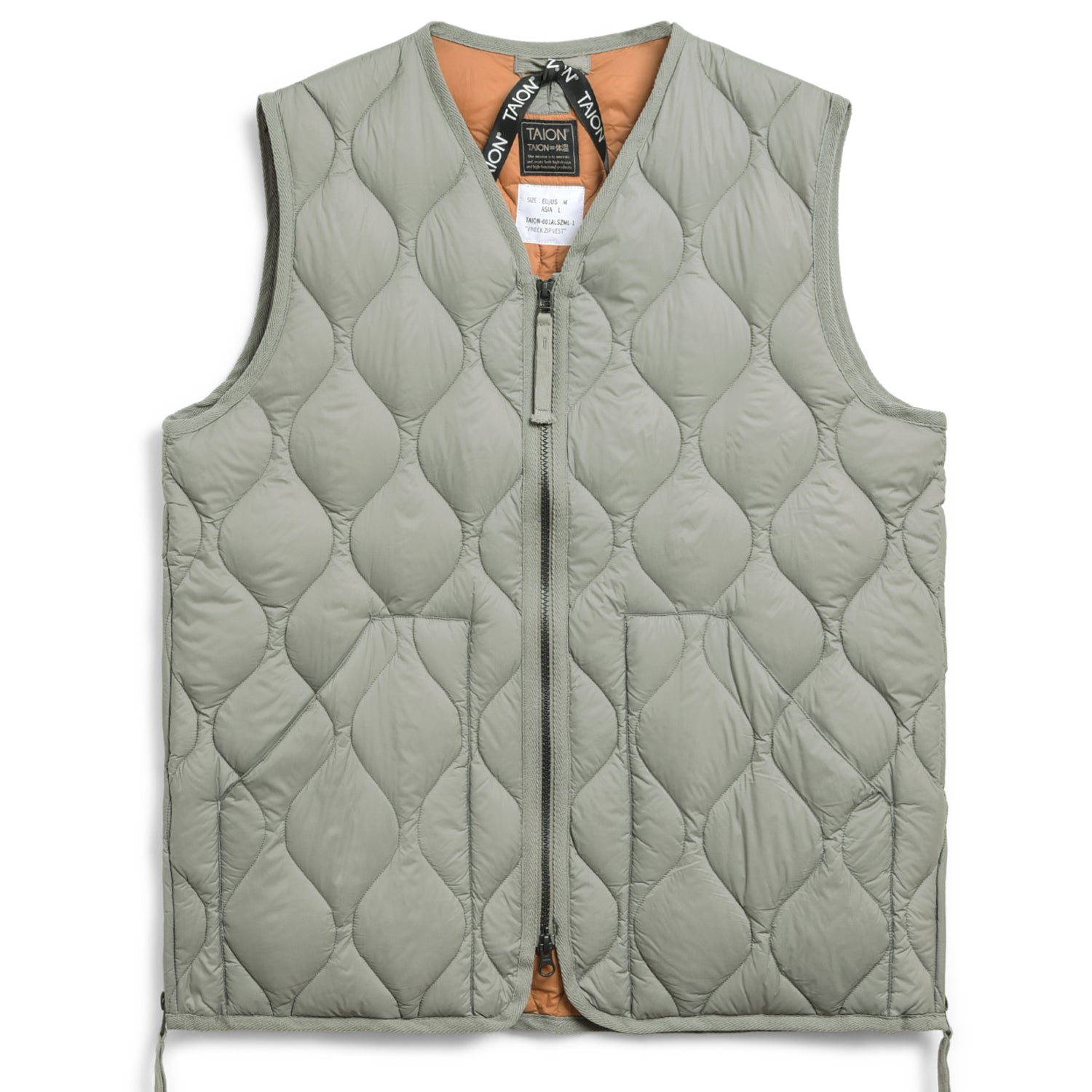 Military V-Neck W-Zip Down Vest (Soft Shell)