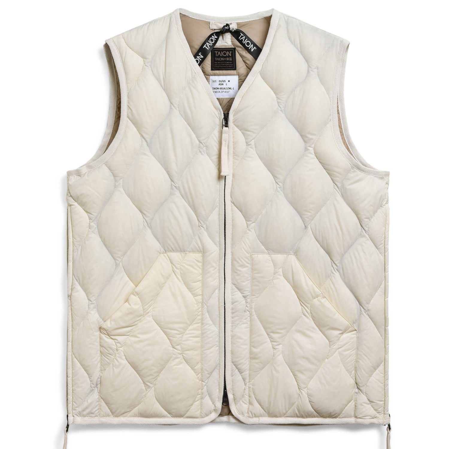 Military V-Neck W-Zip Down Vest (Soft Shell)
