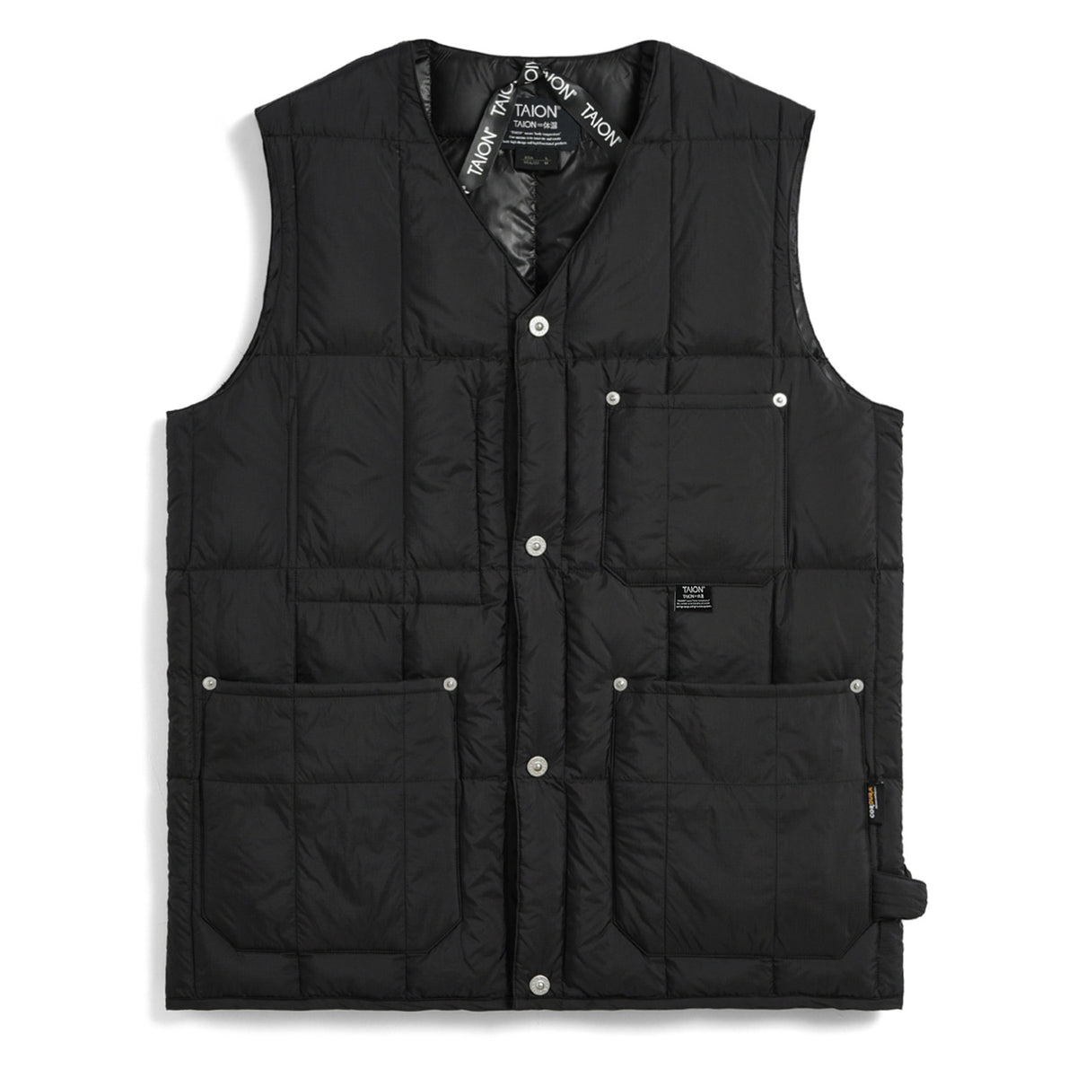 Work V-Neck Button Down Vest