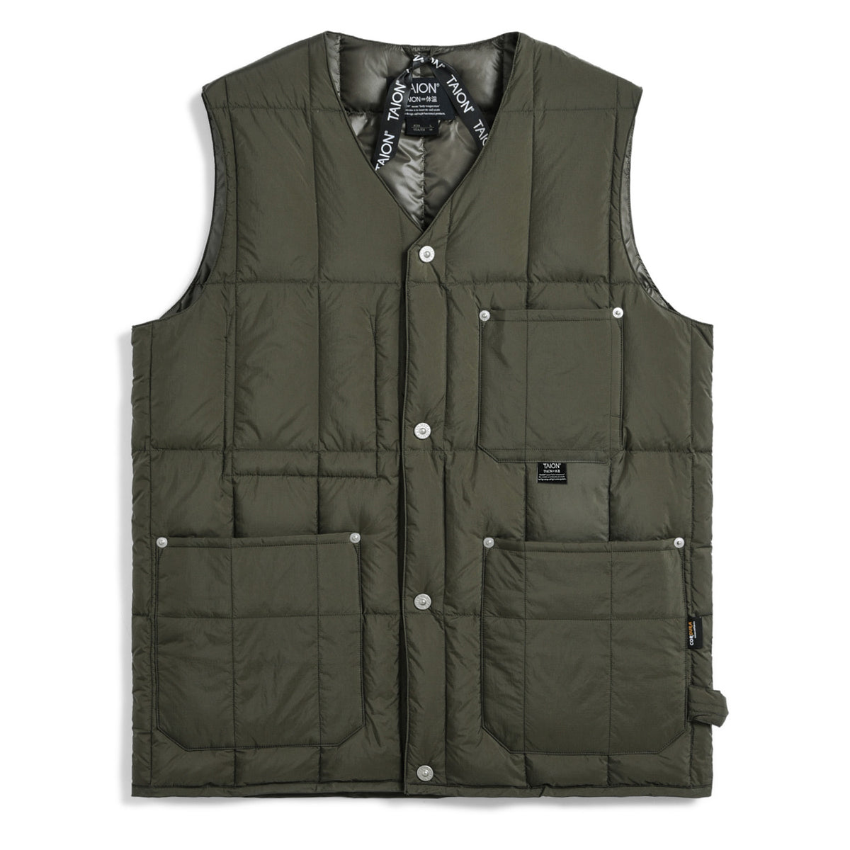 Work V-Neck Button Down Vest