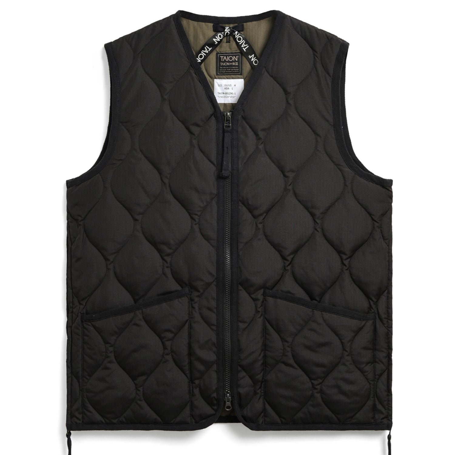 Military W-Zip Neck Down Vest (Hard Shell)