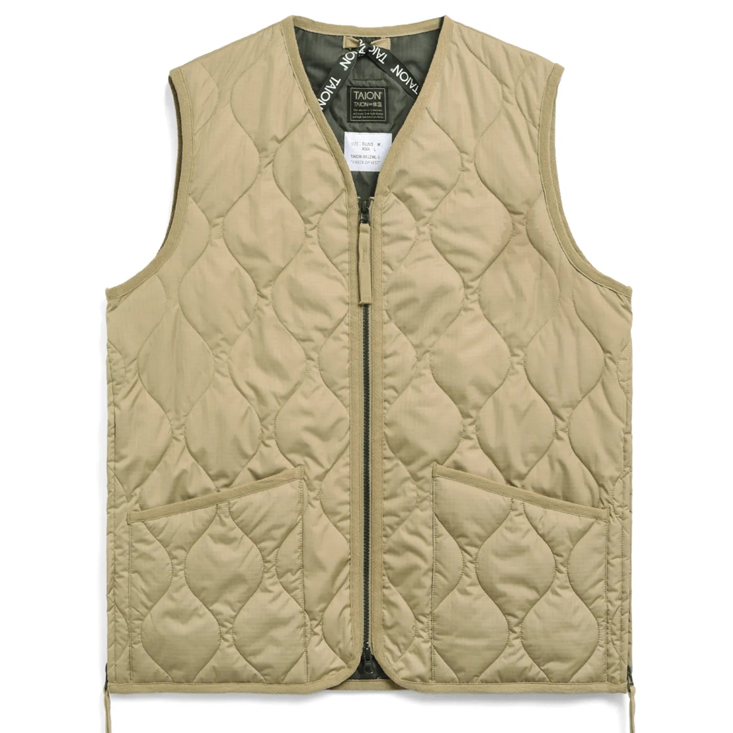 Military W-Zip Neck Down Vest (Hard Shell)