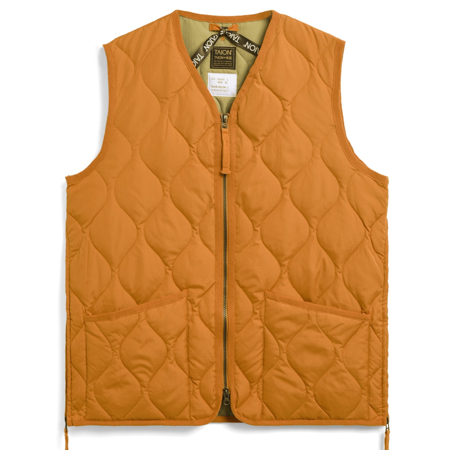 Military W-Zip Neck Down Vest (Hard Shell)