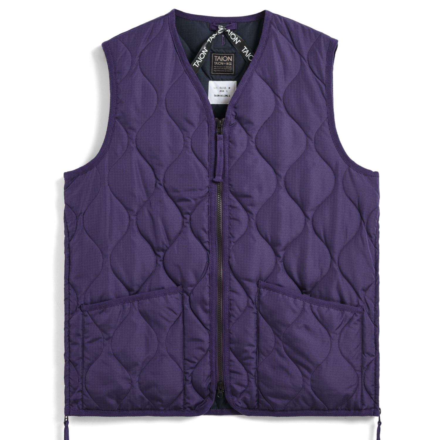 Military W-Zip Neck Down Vest (Hard Shell)
