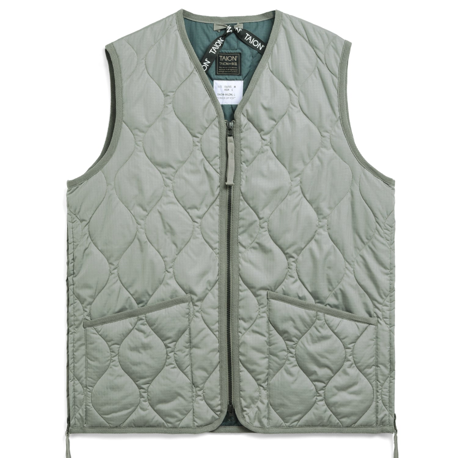 Military W-Zip Neck Down Vest (Hard Shell)