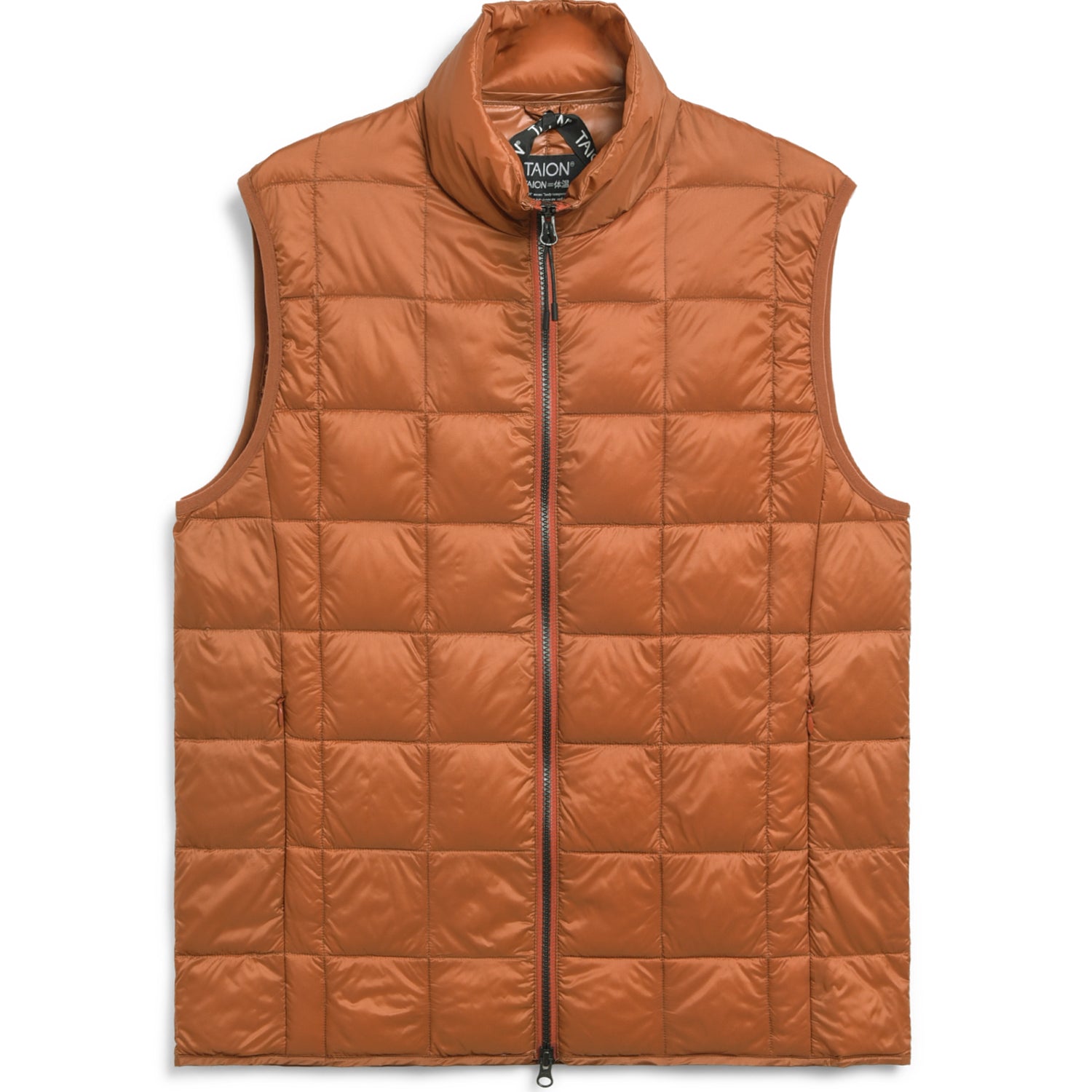 Hi Neck W-Zip Down Vest