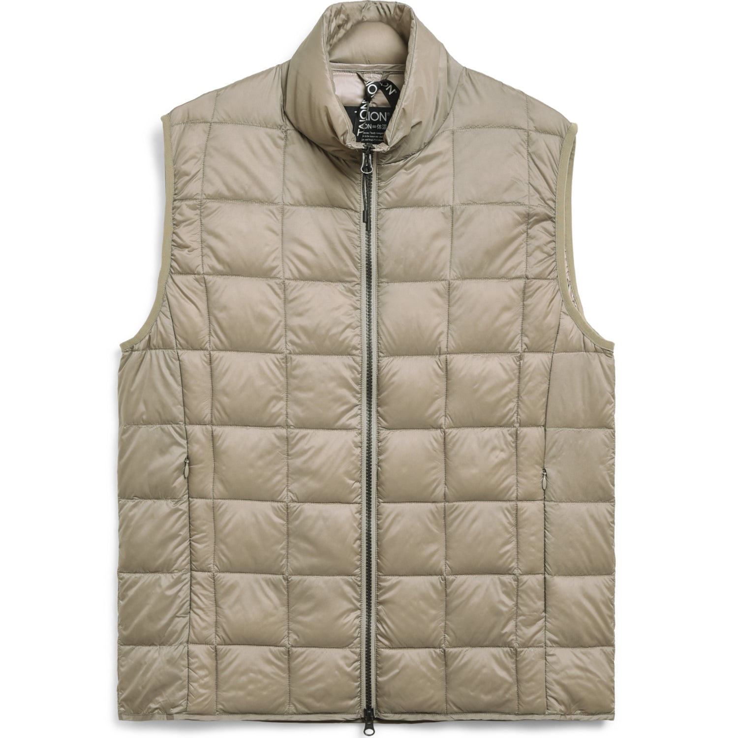Hi Neck W-Zip Down Vest