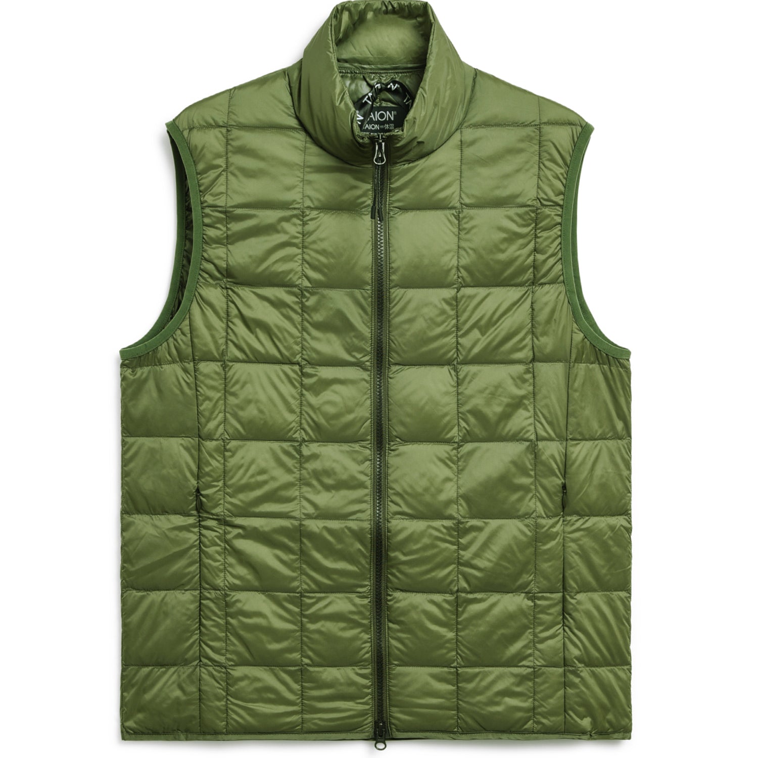 Hi Neck W-Zip Down Vest