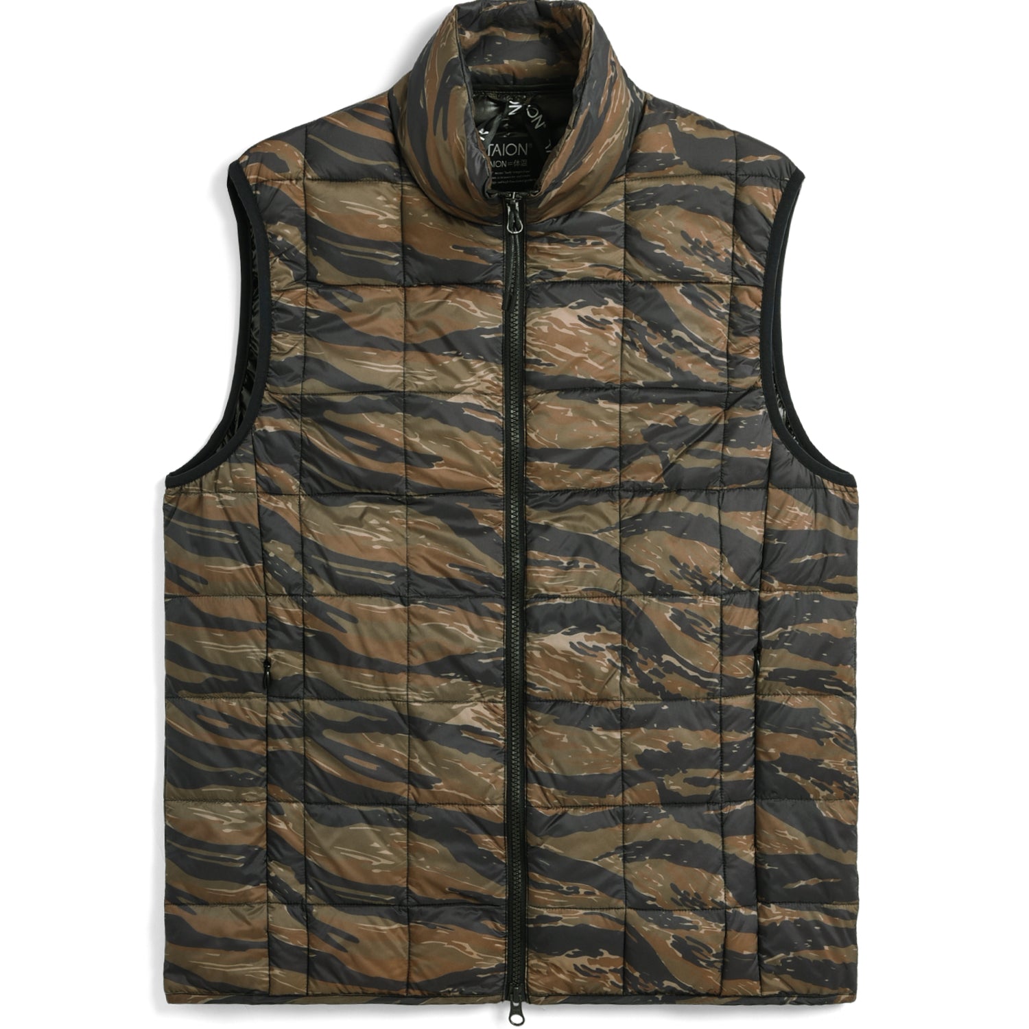 Hi Neck W-Zip Down Vest