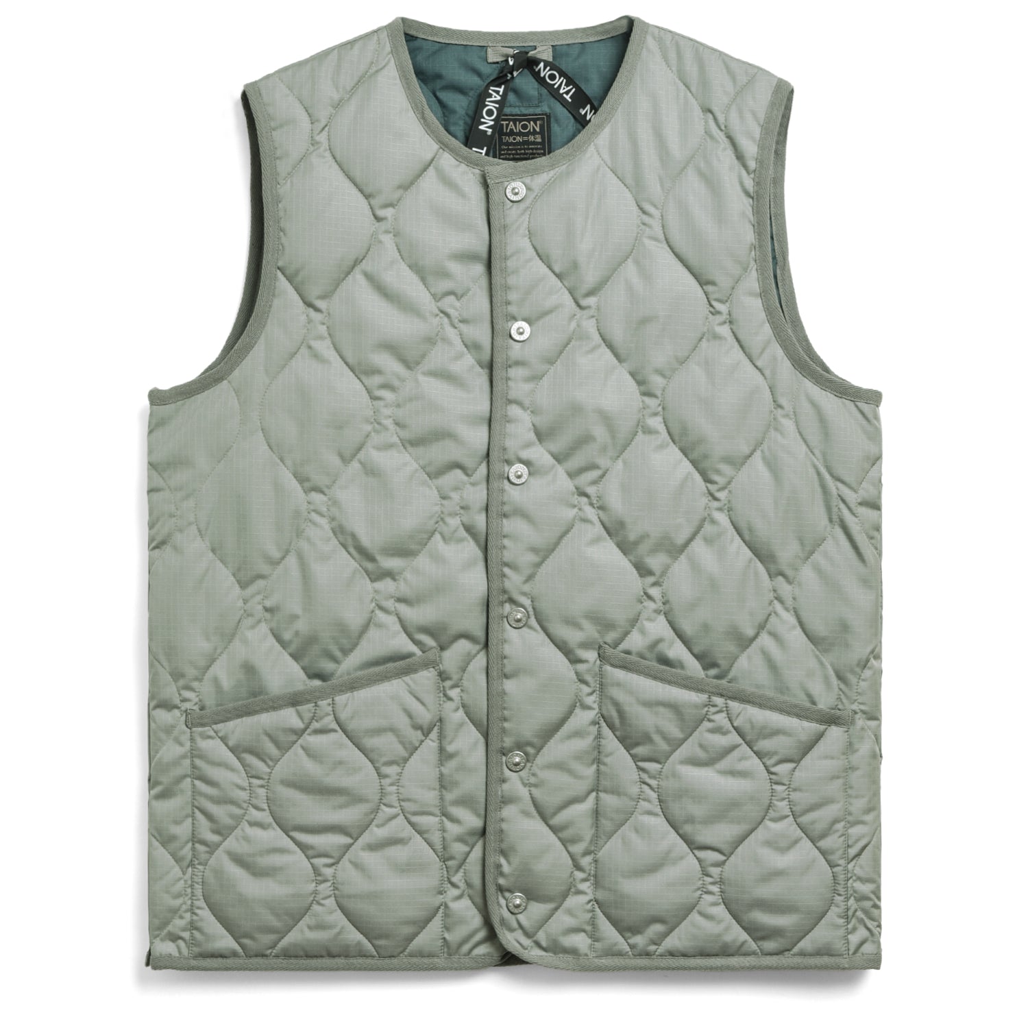 Military Crew Neck Down Vest (Hard Shell)