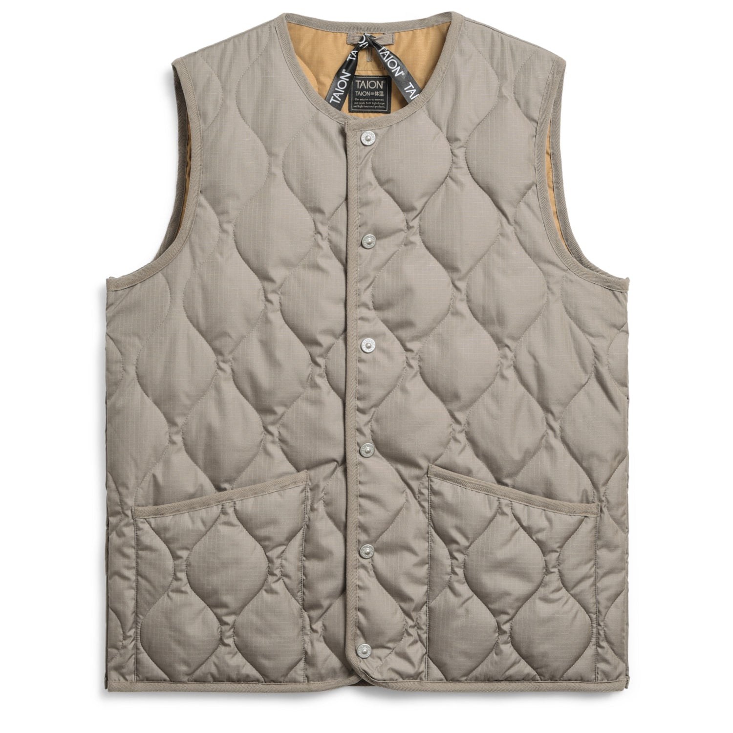Military Crew Neck Down Vest (Hard Shell)