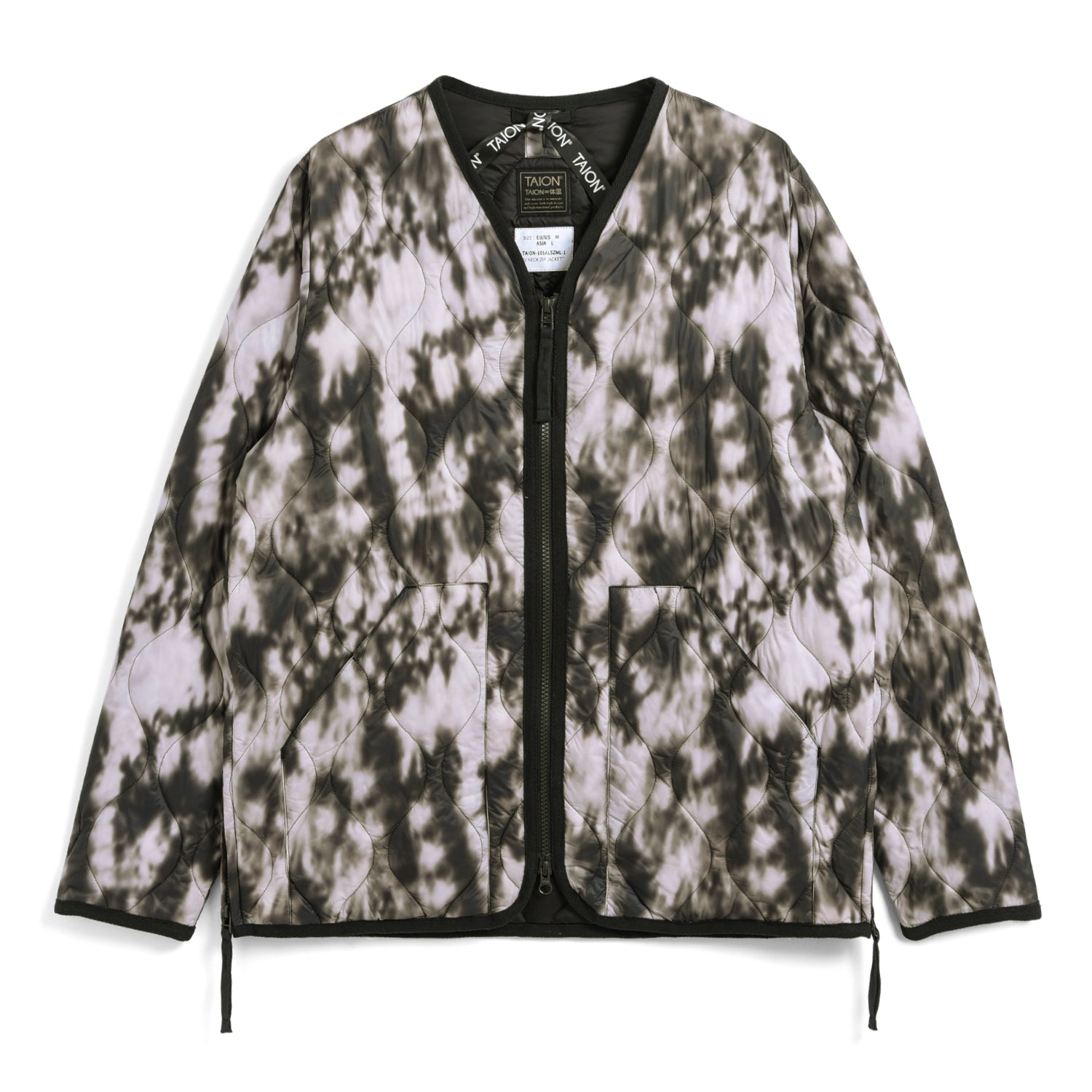Military W-Zip V-Neck Down Jacket (Soft Shell)