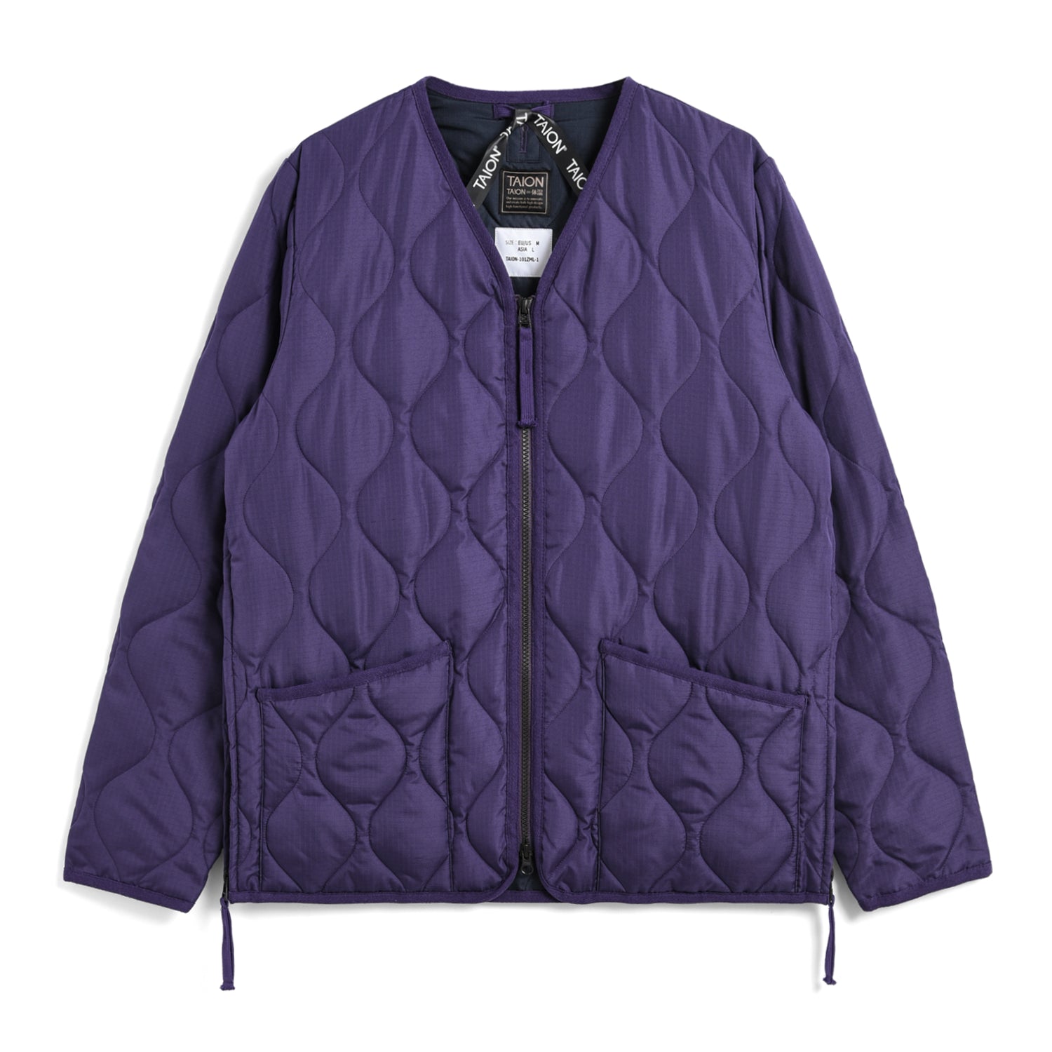 Military W-Zip V Neck Down Jacket (Hard Shell)