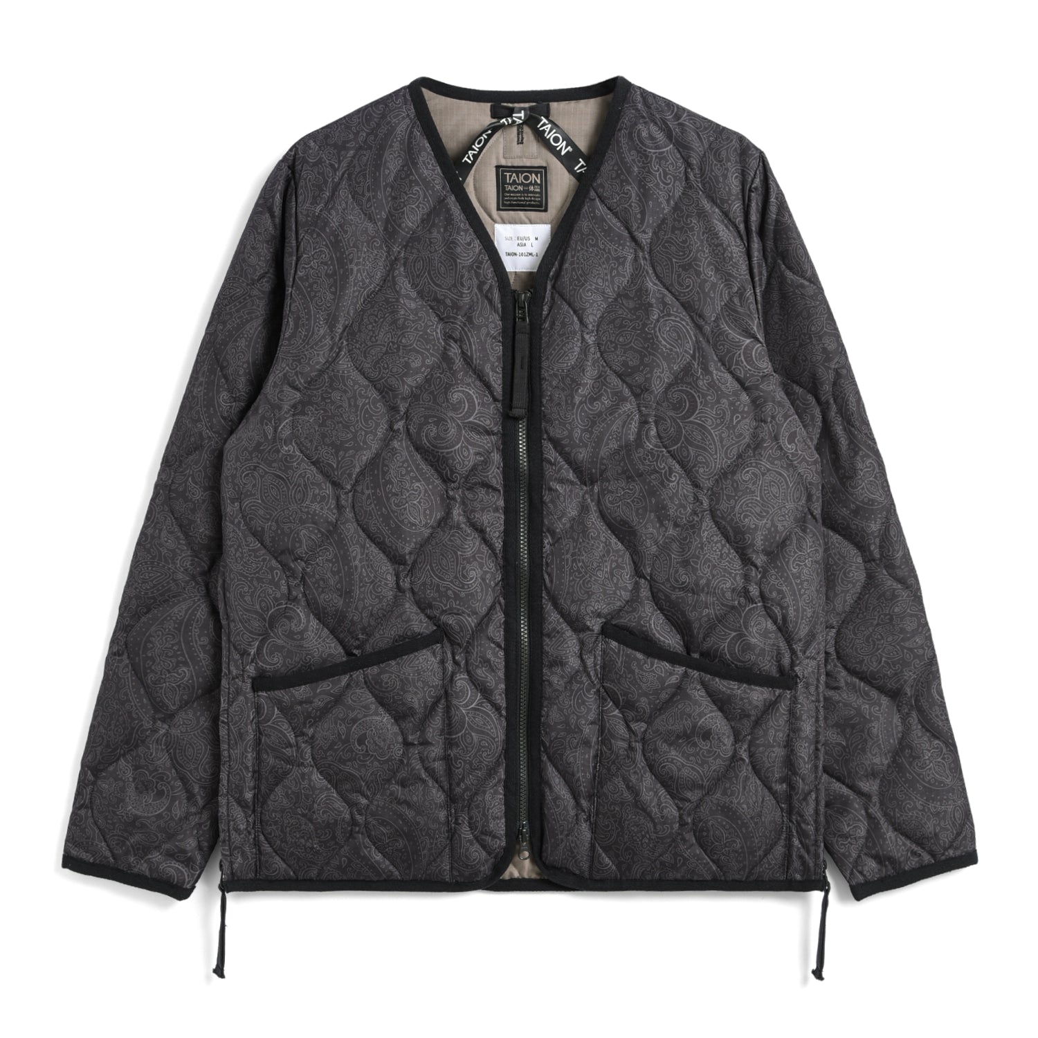 Military W-Zip V Neck Down Jacket (Hard Shell)