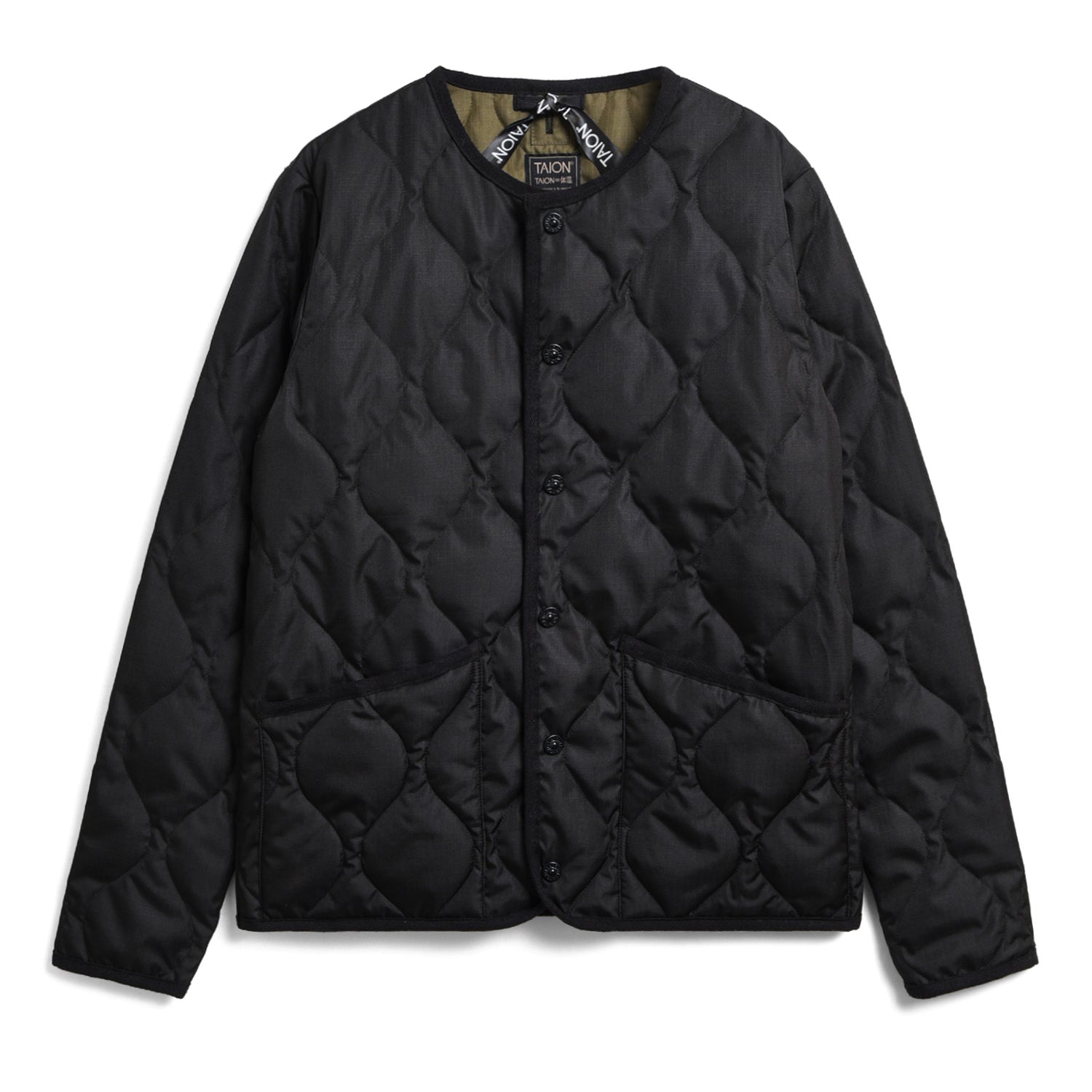 Military Crew Neck Down Jacket (Hard Shell)