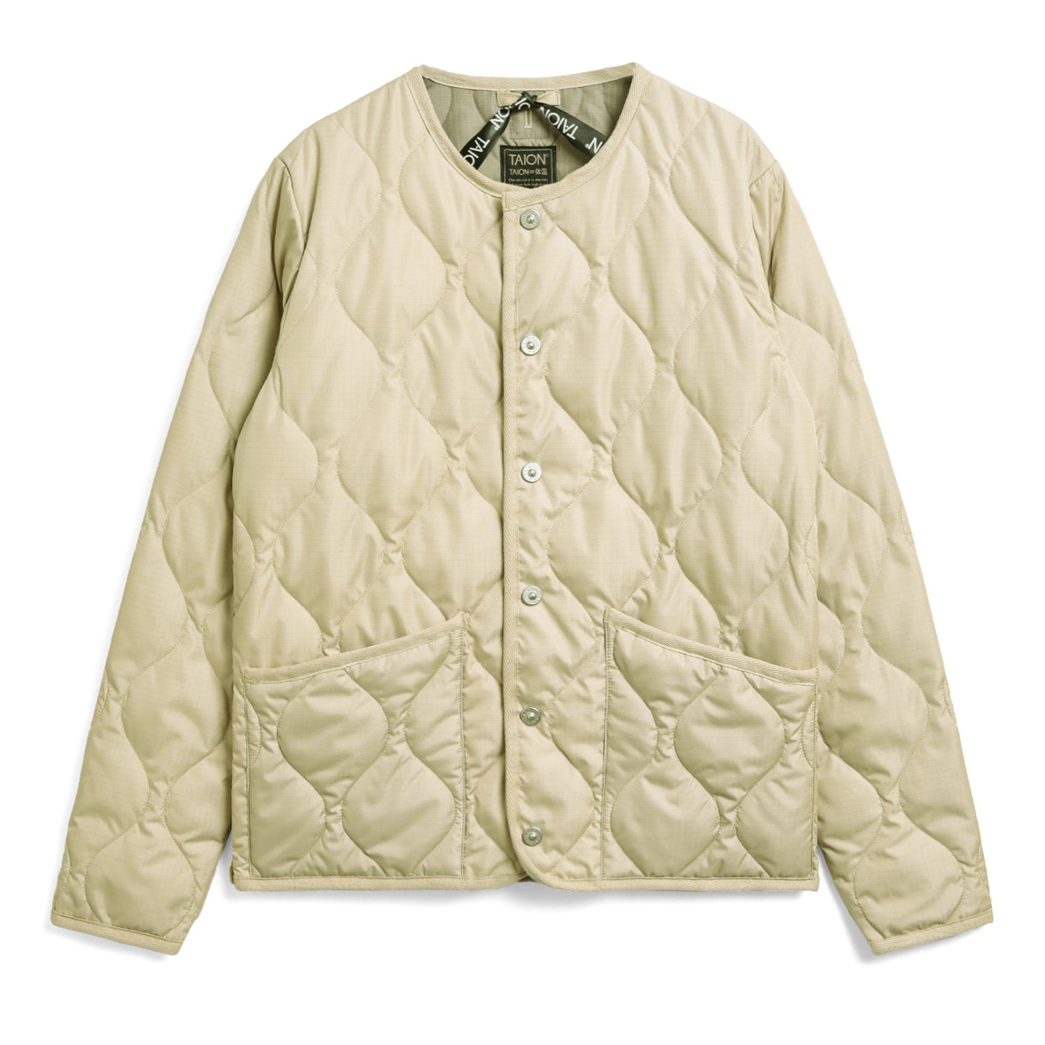 Military Crew Neck Down Jacket (Hard Shell)
