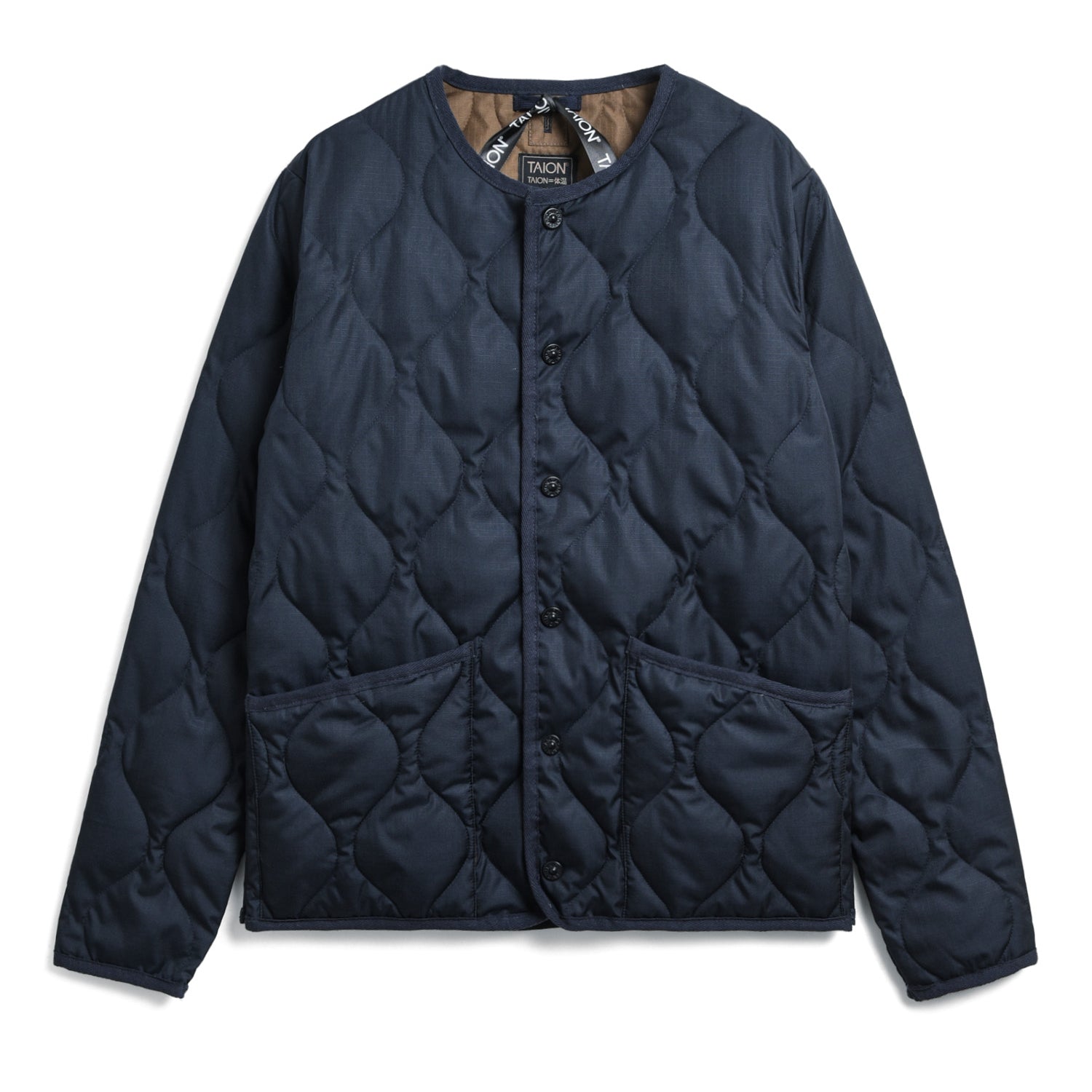 Military Crew Neck Down Jacket (Hard Shell)