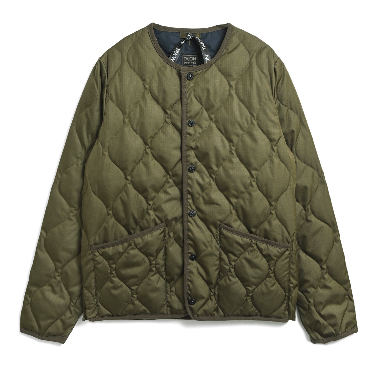 Military Crew Neck Down Jacket (Hard Shell)