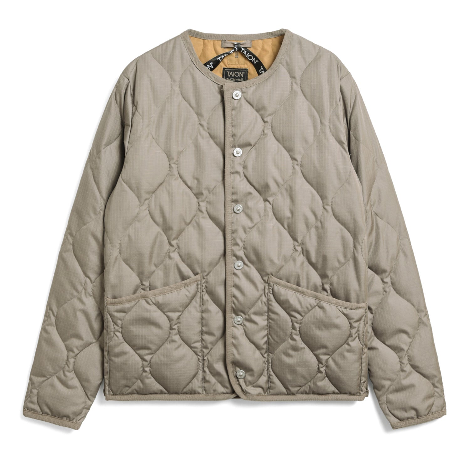 Military Crew Neck Down Jacket (Hard Shell)