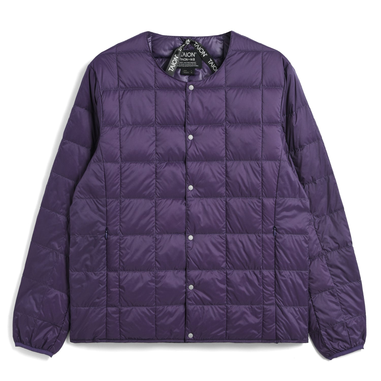 Crew Neck Button Down Jacket (Dark colors)