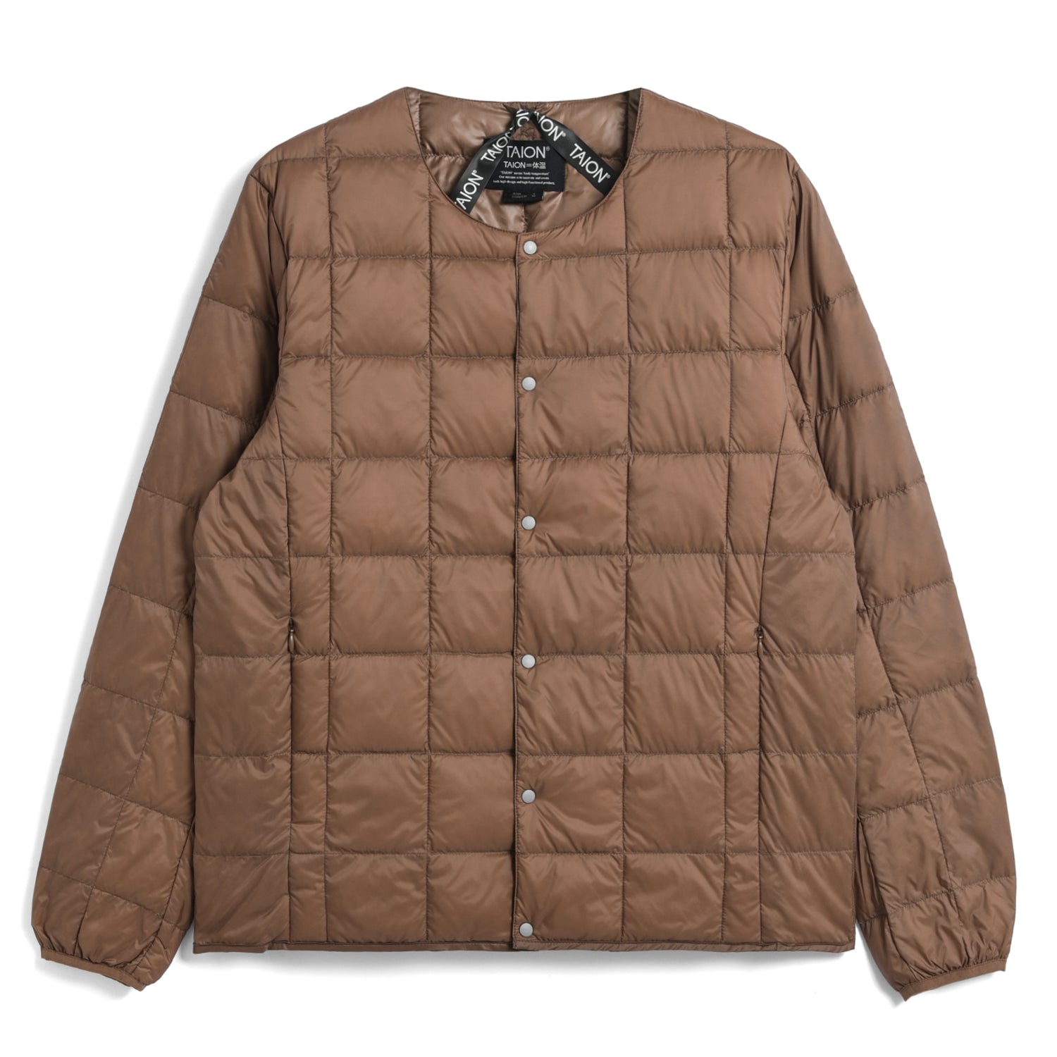 Crew Neck Button Down Jacket (Light colors)