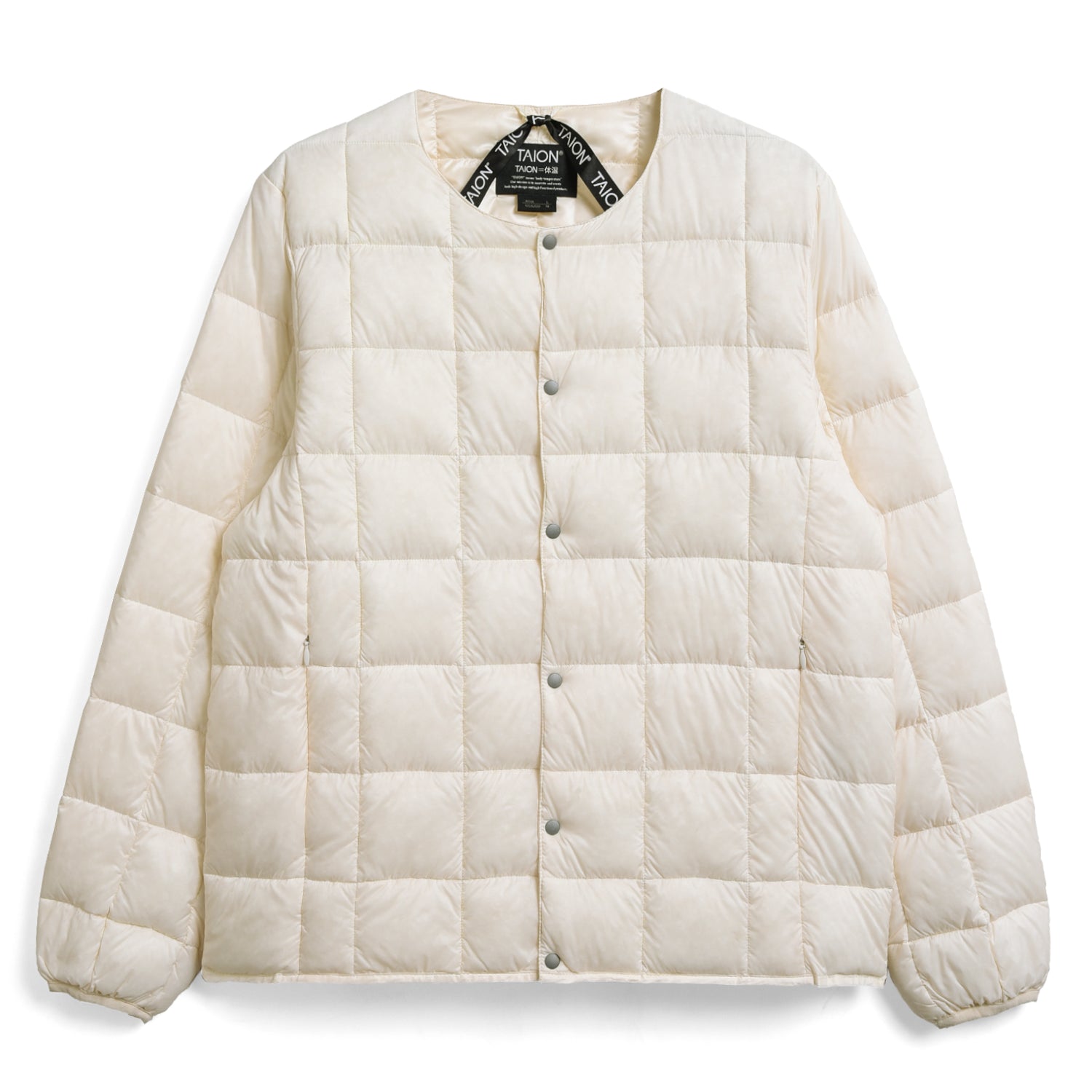 Crew Neck Button Down Jacket (Light colors)