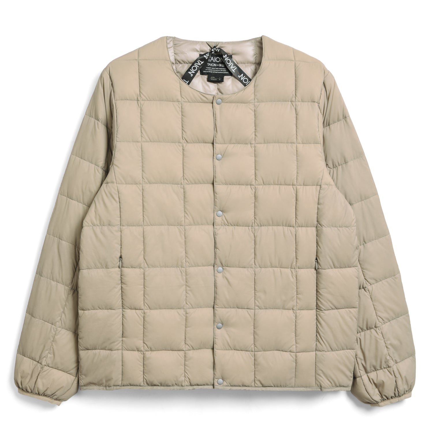 Crew Neck Button Down Jacket (Light colors)