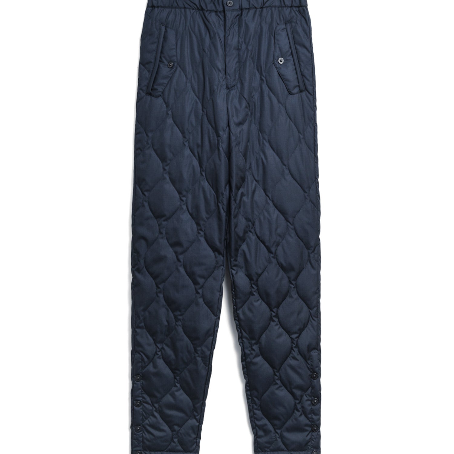 Military Button Suit Parachute Down Pants (Hard Shell)