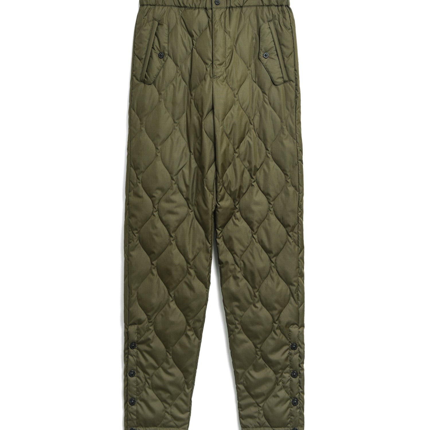 Military Button Suit Parachute Down Pants (Hard Shell)