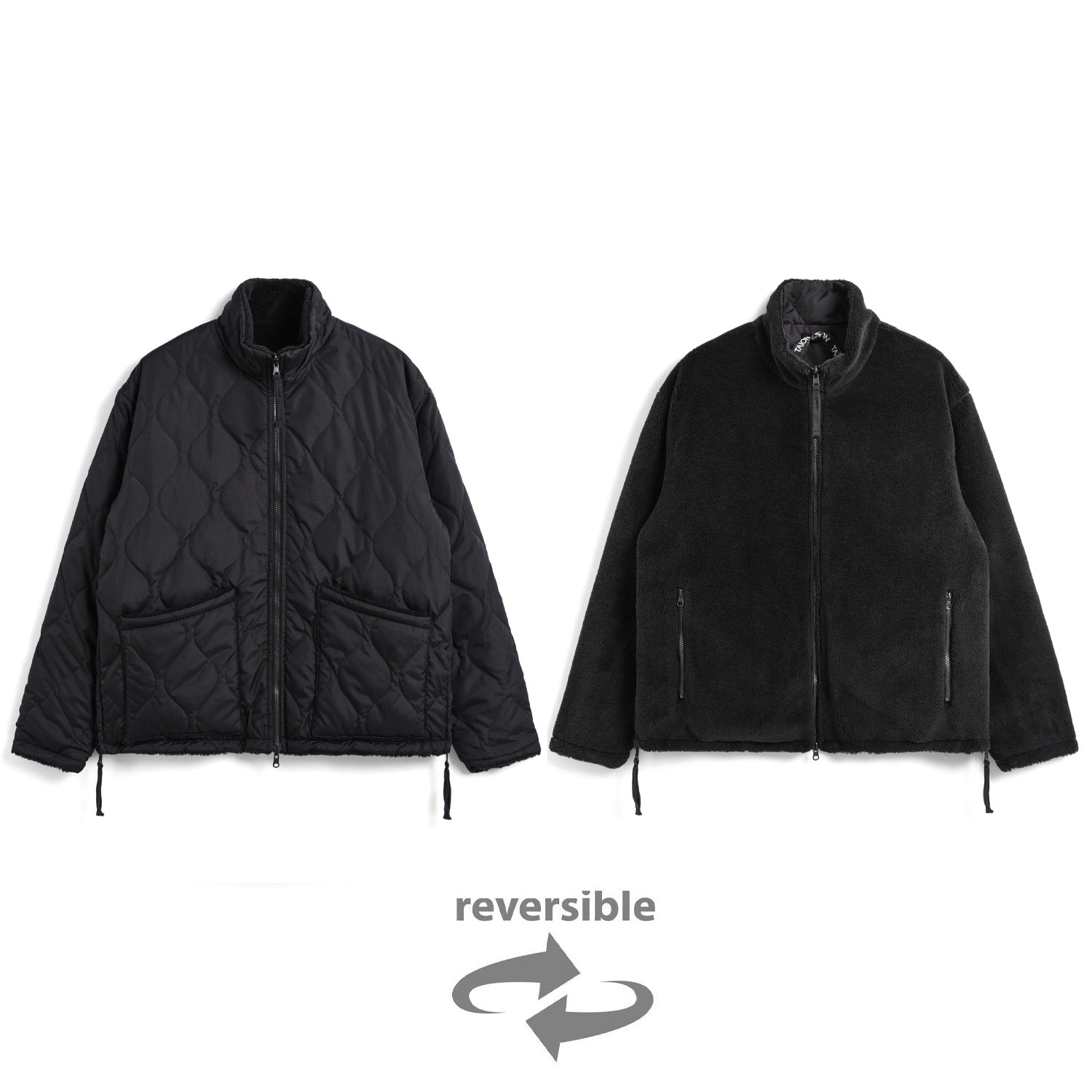 Military Reversible Hi Neck Down Jacket